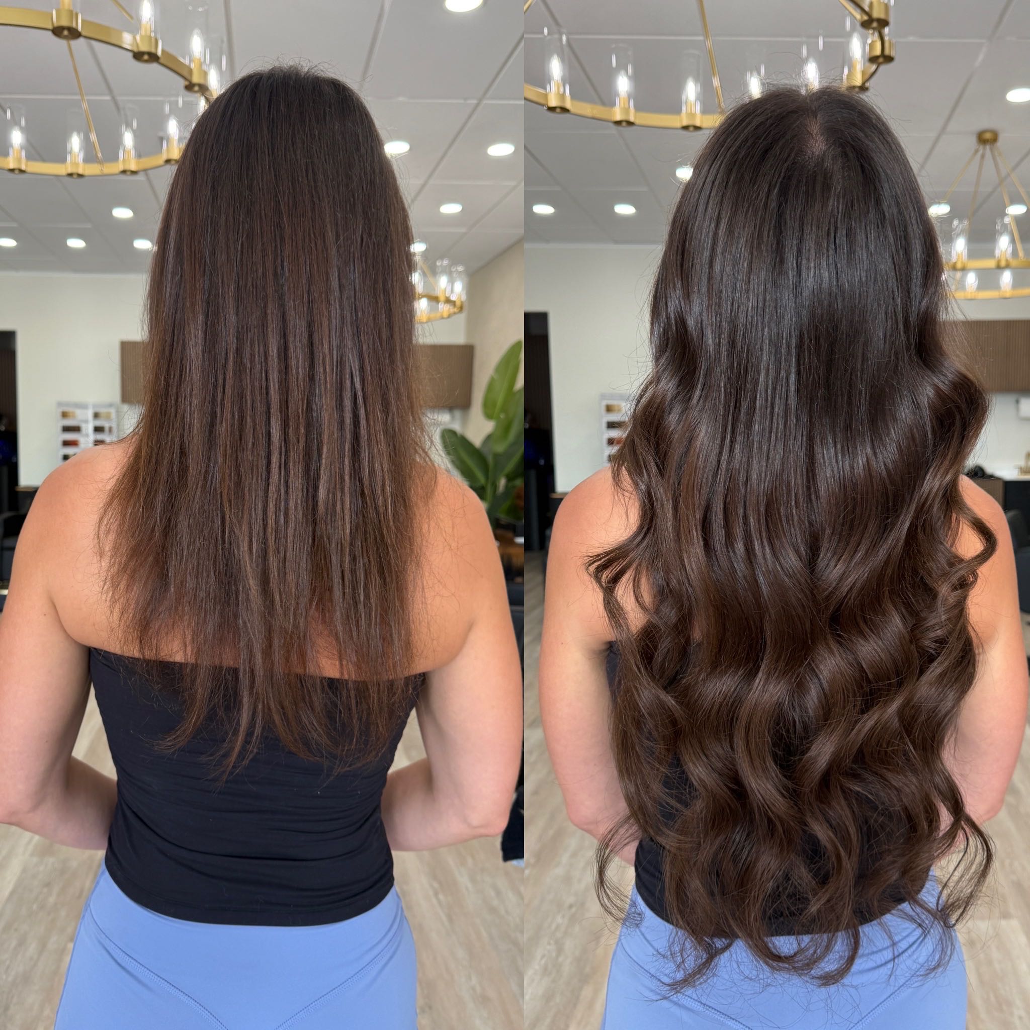 Soft blonde dimension hair transformation
