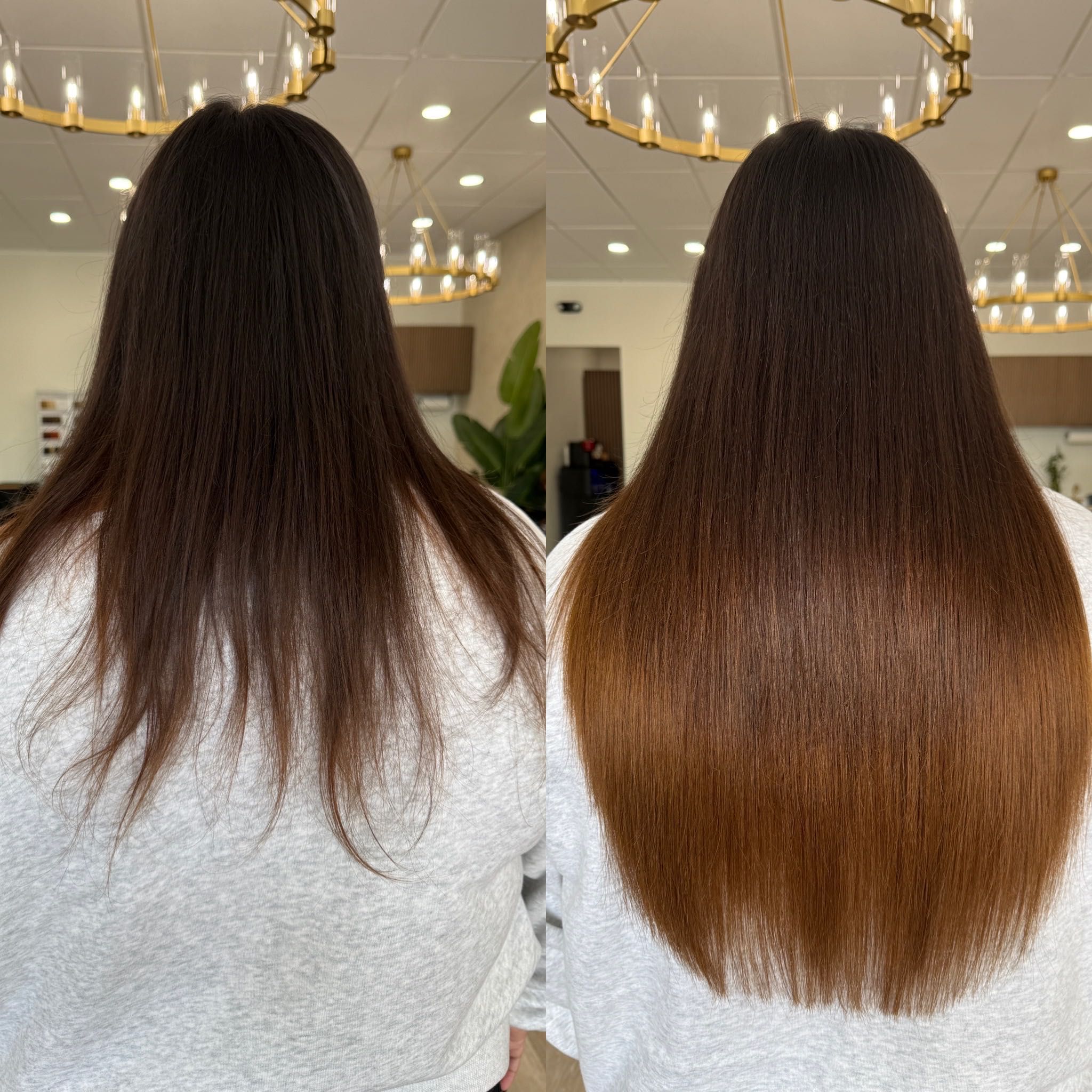 Soft layered movement hair transformation