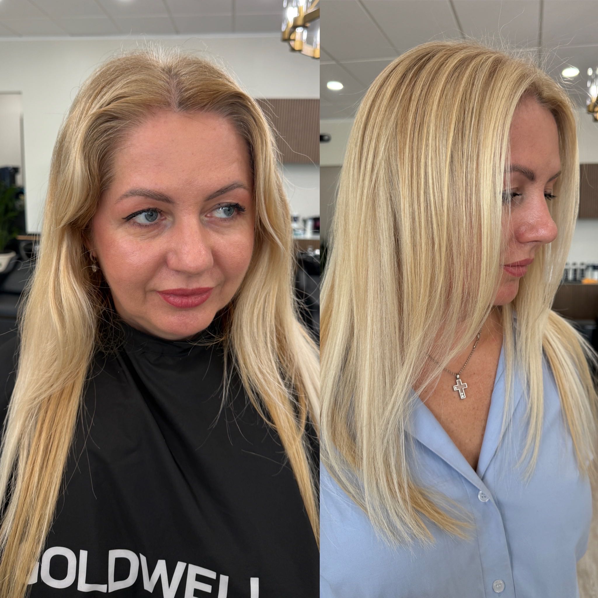 Rich brunette color hair transformation